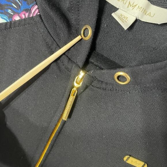 Nicki Minaj Women's Size XXL Sheer Sleeves Zip Up Jacket Cute - Picture 6 of 10